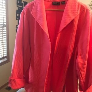 Maggie Barnes fall orange blazer